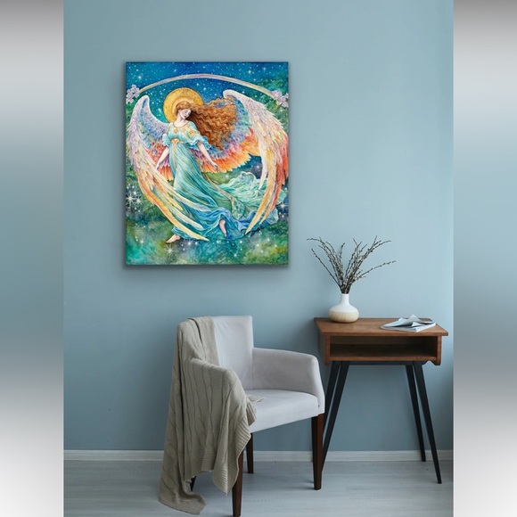 Heavenly Angel - Celestine, Angel of Stillness and Grace Fine Art Print - Picture 7 of 12